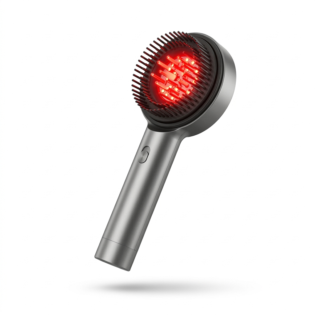 Cepillo Masajeador de Cabello con Terapia de Luz LED