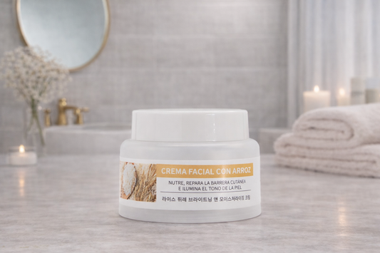 Crema Facial Hidratante con Extracto de Arroz 50g