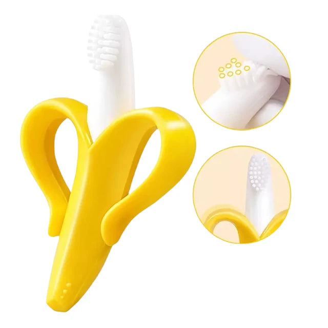 Mordedor Banana de Silicona para Bebés libre de BPA