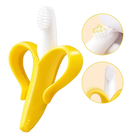 Mordedor Banana de Silicona para Bebés libre de BPA